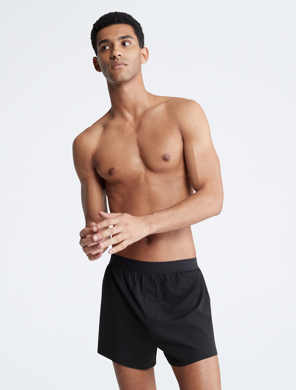 CK Black Slim Fit Boxers, Black, hi-res