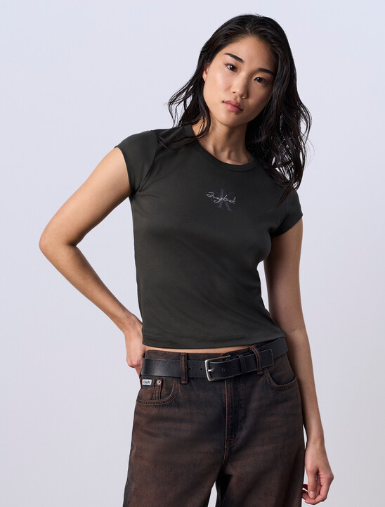 Jung Kook for Calvin Klein Monogram Baby Tee