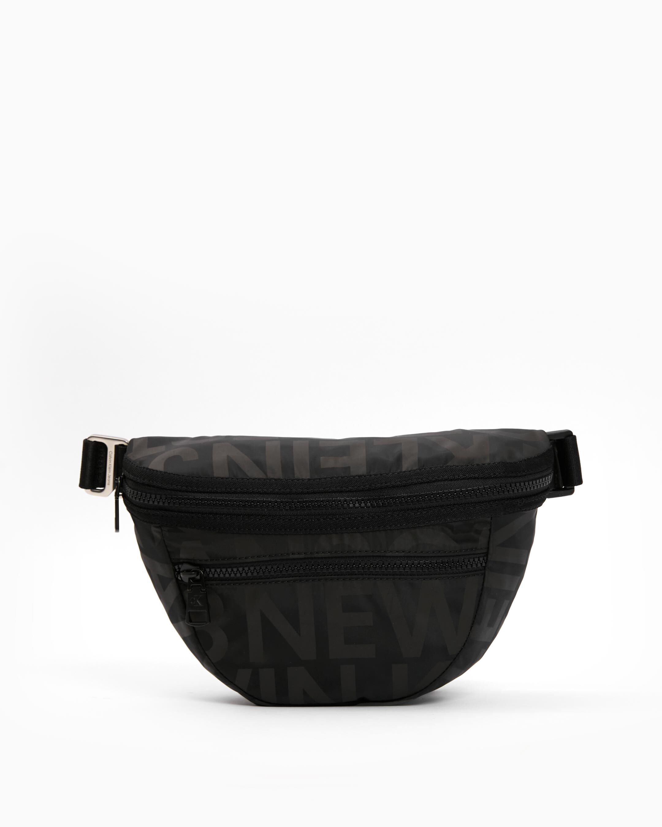 Calvin klein saddle bag black discount