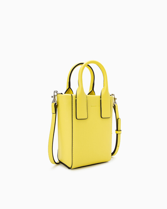 CKJ SCULPTED MONOGRAM MICRO TOTE