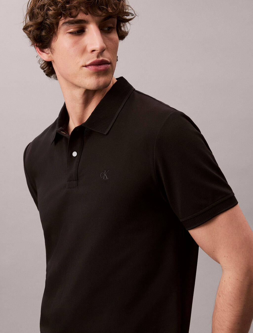 涼感標準版型 Polo 衫, Black, hi-res