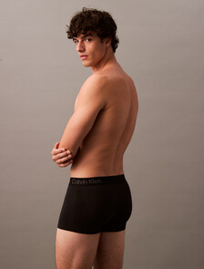 CK Pro Fit 超細纖維低腰平口內褲, Black, hi-res