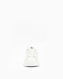 LEATHER TRAINERS, White/Sprout Green, hi-res
