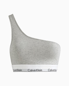 MODERN COTTON 單肩薄墊胸圍, Grey Heather, hi-res