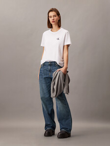 37.5 低腰寬鬆牛仔褲, Denim Medium, hi-res