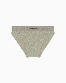 EMBOSSED ICON COTTON BIKINI, Grey Heather, hi-res