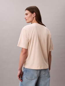 Relaxed Standard Logo Crewneck Tee, Mother Of Pearl, hi-res