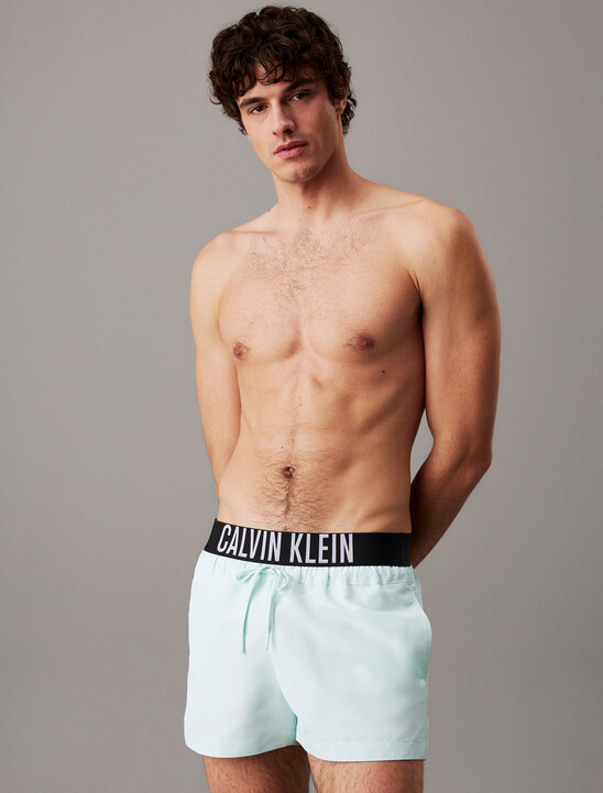 Logo Waistband Swim Shorts - Intense Power