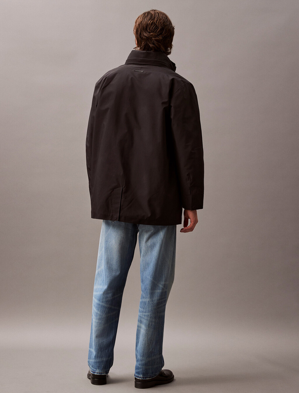 Heavyweight Mid Length Puffer Jacket, Black, hi-res