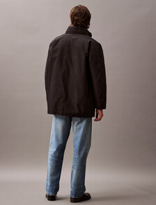 Heavyweight Mid Length Puffer Jacket, Black, hi-res