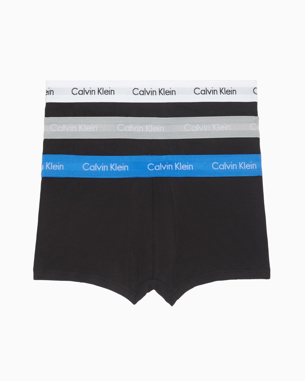 Cotton Stretch 低腰貼身短版四角褲（3 件組）, BLACK W GREY HTR WB/BLACK W WHITE WB/Bla, hi-res