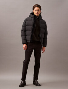 Tech Hooded Puffer Jacket, Black Beauty, hi-res