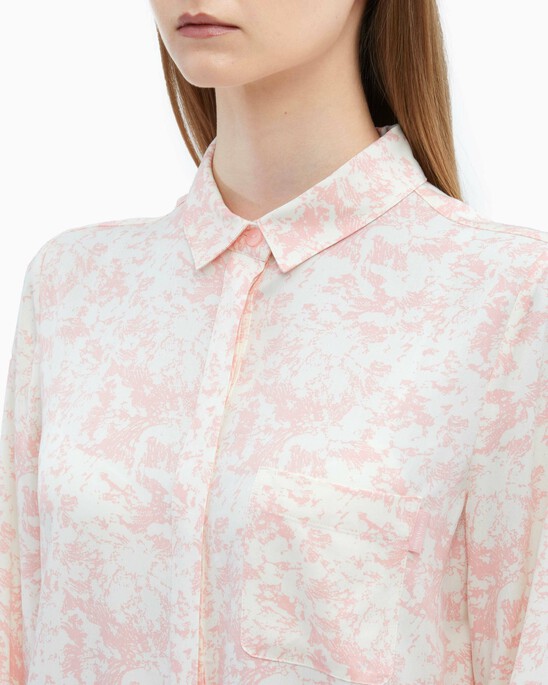 WOVEN VISCOSE BUTTON DOWN SHIRT