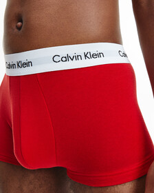 Cotton Stretch 低腰貼身短版四角褲（3 件組）, White/ Pyro Blue /Red Ginger, hi-res