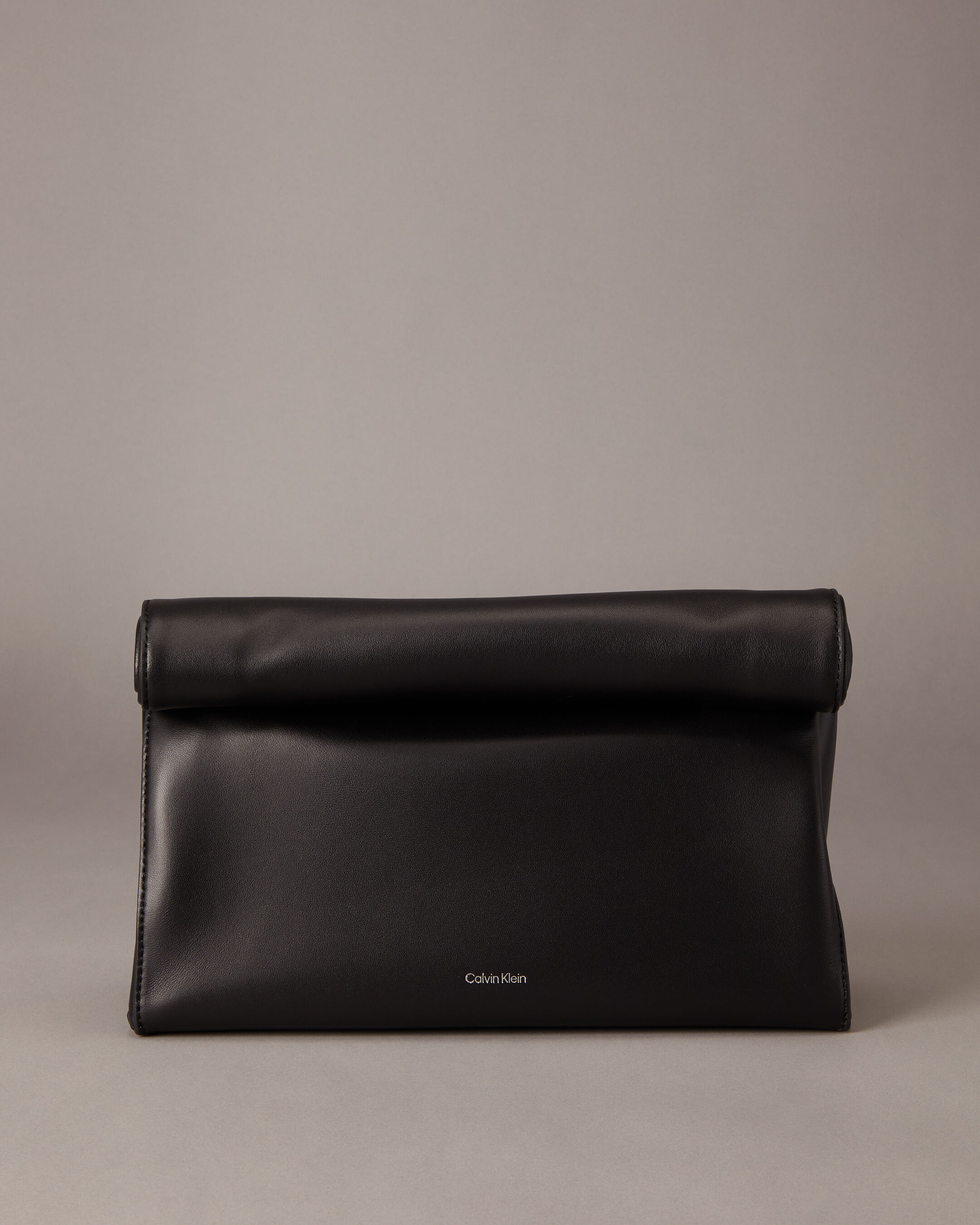 CK Paper Bag Leather Clutch black Calvin Klein Hong Kong
