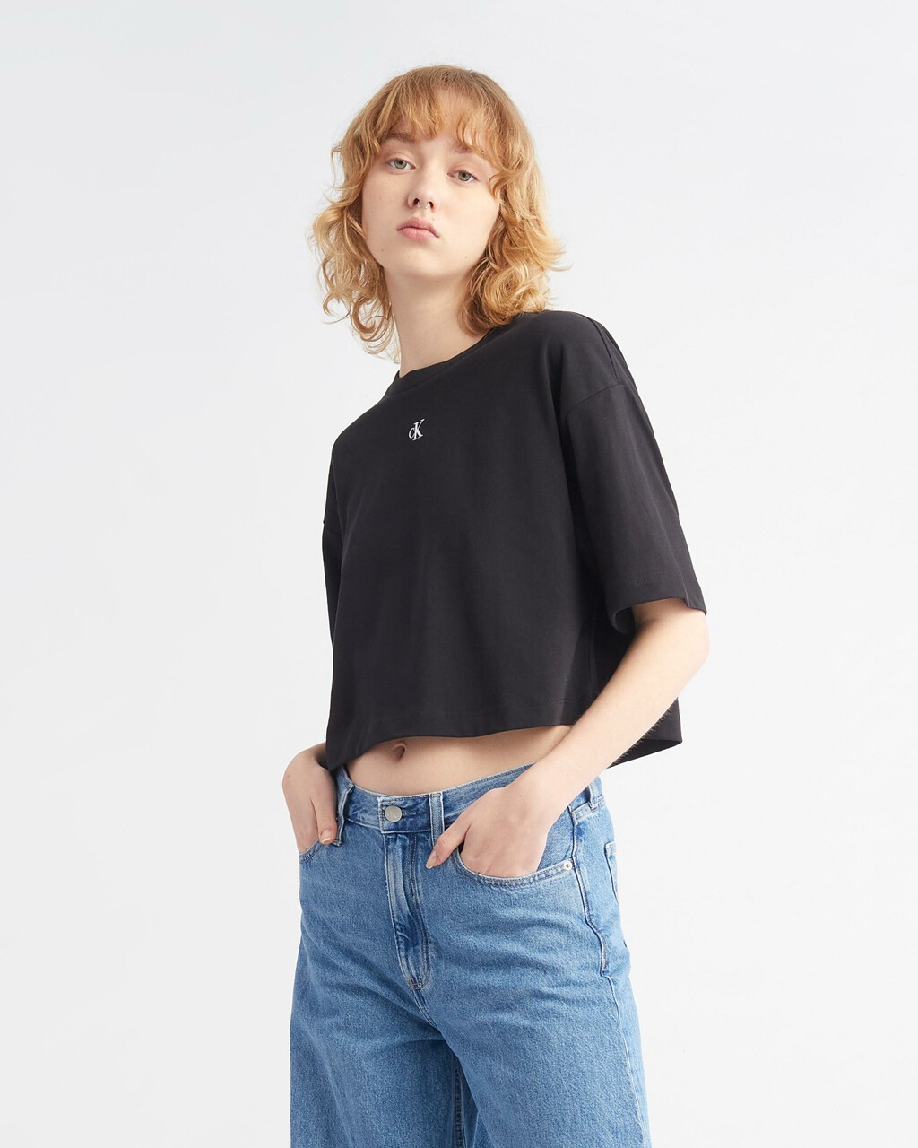 Movements Cropped Graphic Tee, Ck Black, hi-res