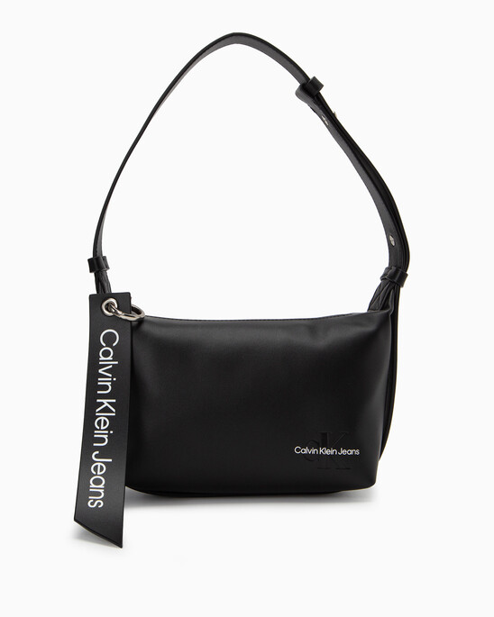 SCULPTED ROUND BAG WITH LOGO TAG