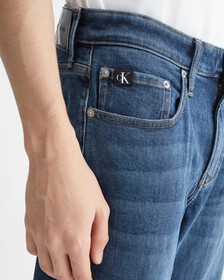 Premium Italian Denim 90s Straight Jeans, Dark, hi-res