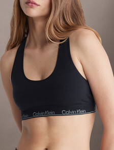 Modern Seamless Lightly Lined Bralette, Black, hi-res