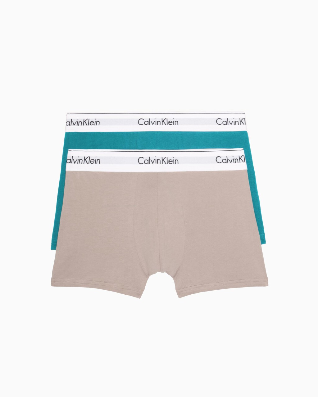 MODERN COTTON STRETCH TRUNKS 2 PACK, Deep Lake/Winter Linen, hi-res