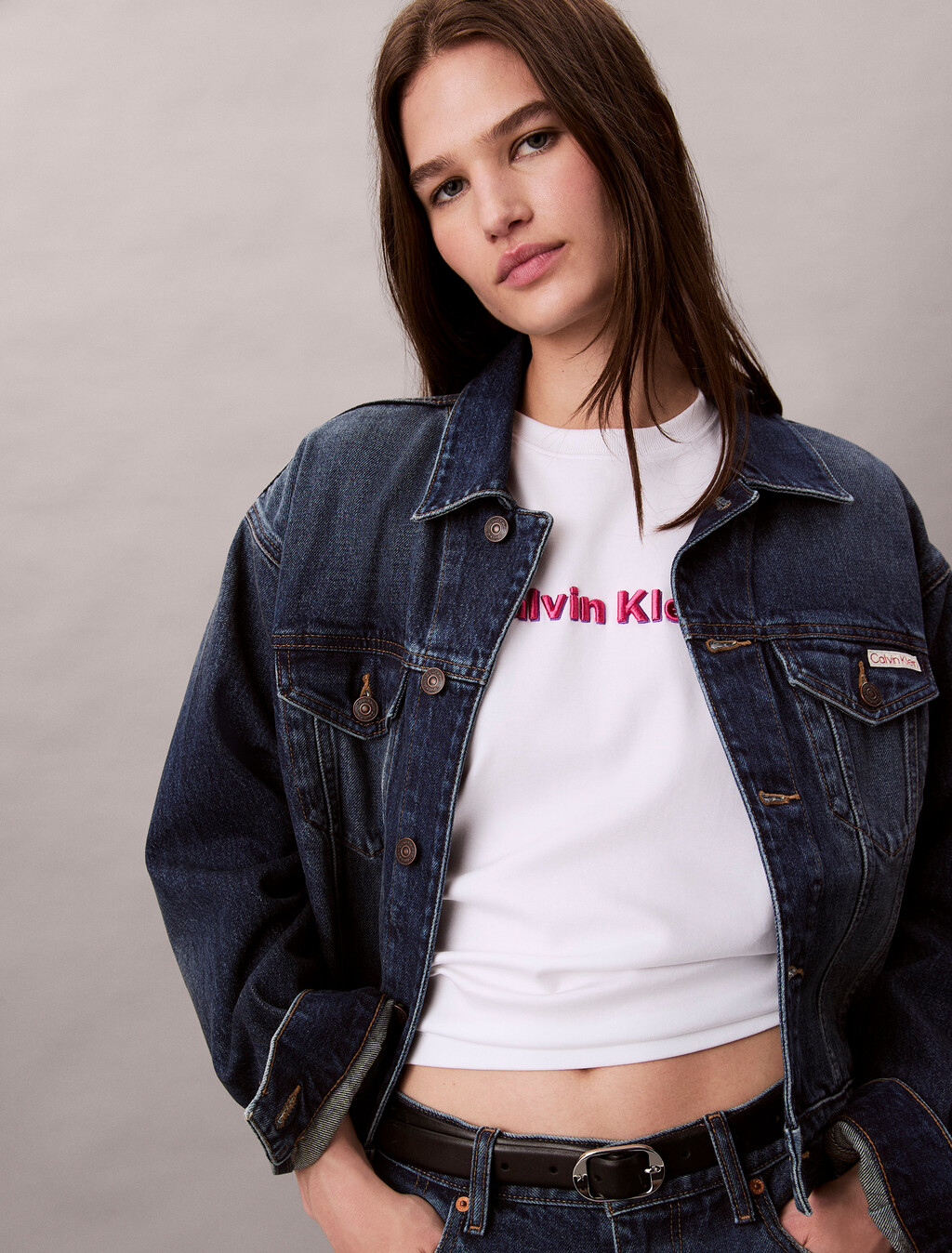 Embroidered Logo Graphic Classic T-Shirt, Brilliant White, hi-res