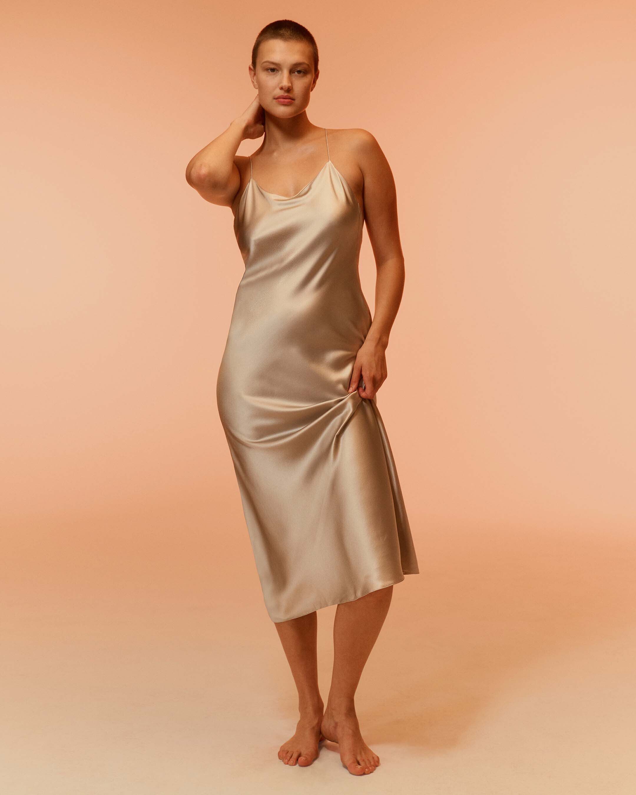 Calvin klein silk dress sales