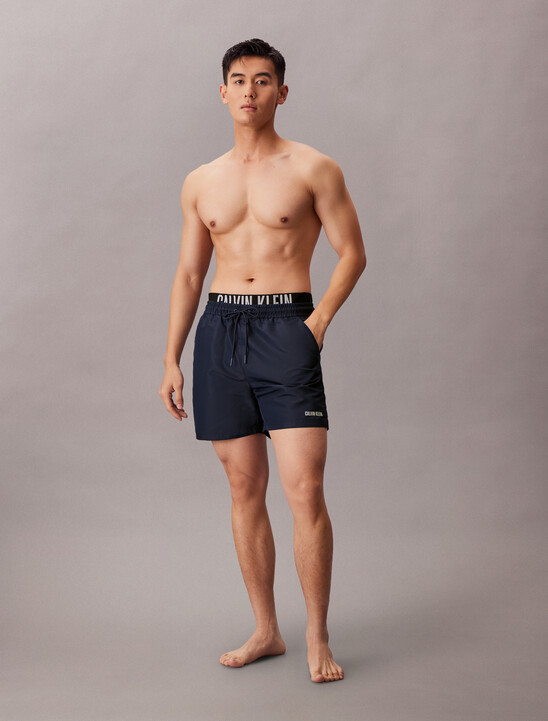 Double Waistband Swim Shorts - Intense Power