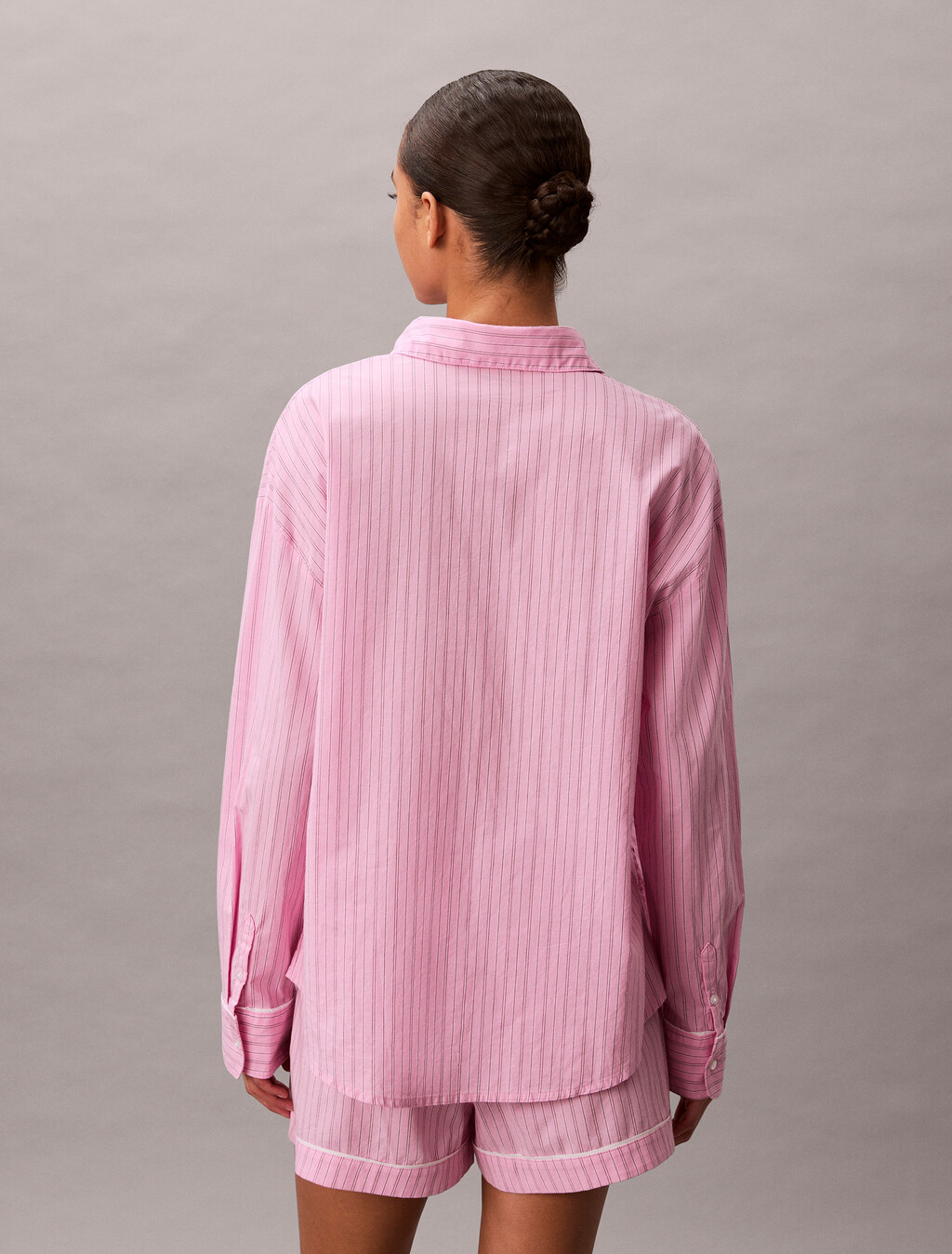 V-Day Shorts - Cotton Poplin, 19471 TRAIL STRIPE+PINK ESSENCE, hi-res