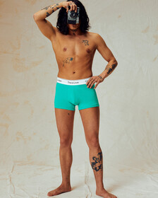 MODERN COTTON THIS IS LOVE 四角褲, Island Turquoise, hi-res