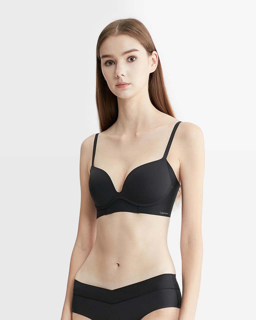 Invisibles Push Up Plunge Bra, Black, hi-res