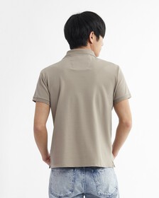 匹馬棉彈性企領修身 POLO 裇, Perfect Taupe, hi-res
