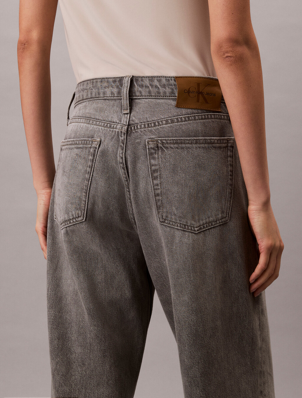 90's Low Rise Baggy Jeans, GREY DOVE, hi-res