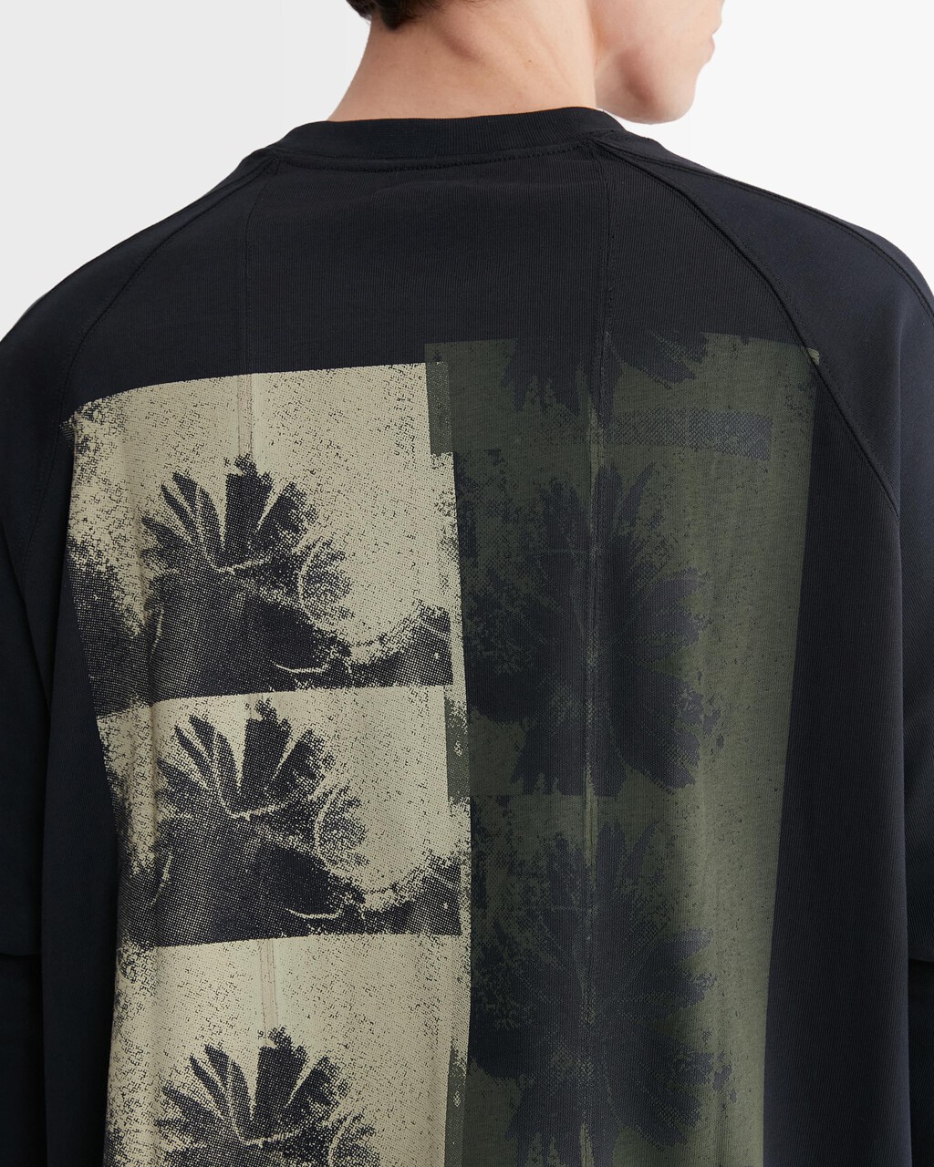 Standards Floral Study Graphic Long Sleeve Tee, Black Beauty, hi-res