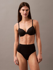 Secure Sculpt Thong, Black, hi-res