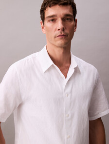 Cotton Jacquard Easy Care Shirt, Brilliant White, hi-res