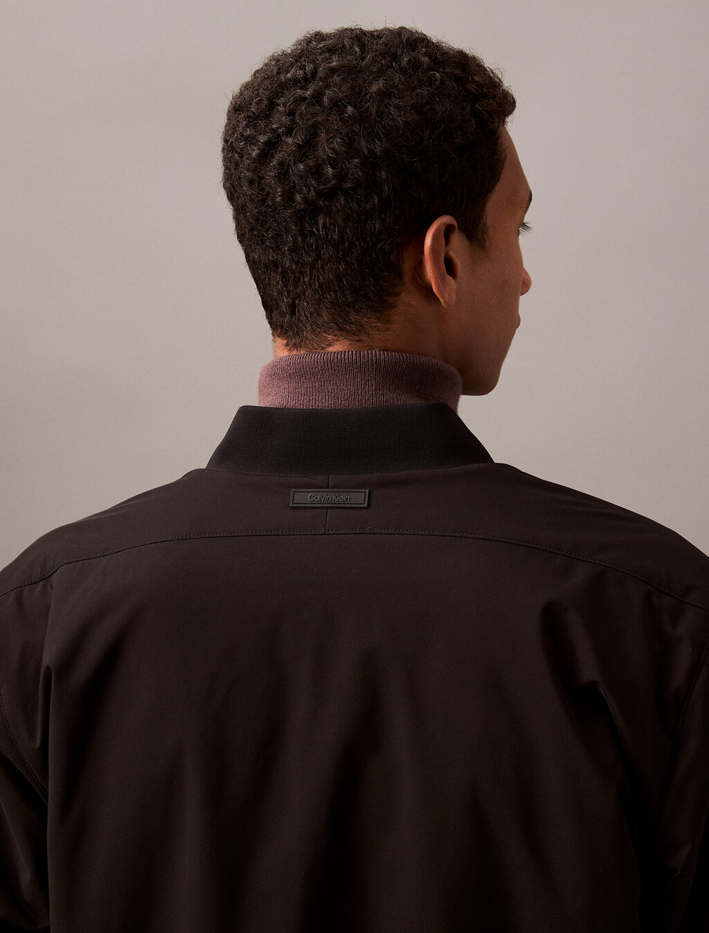 Reversible Wool Blend Bomber Jacket, Charcoal Heather, hi-res