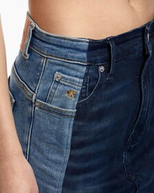 REIMAGINED DENIM FLARED SKIRT, BLUE3, hi-res