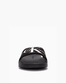 Monogram Cotton 拖鞋, Black, hi-res