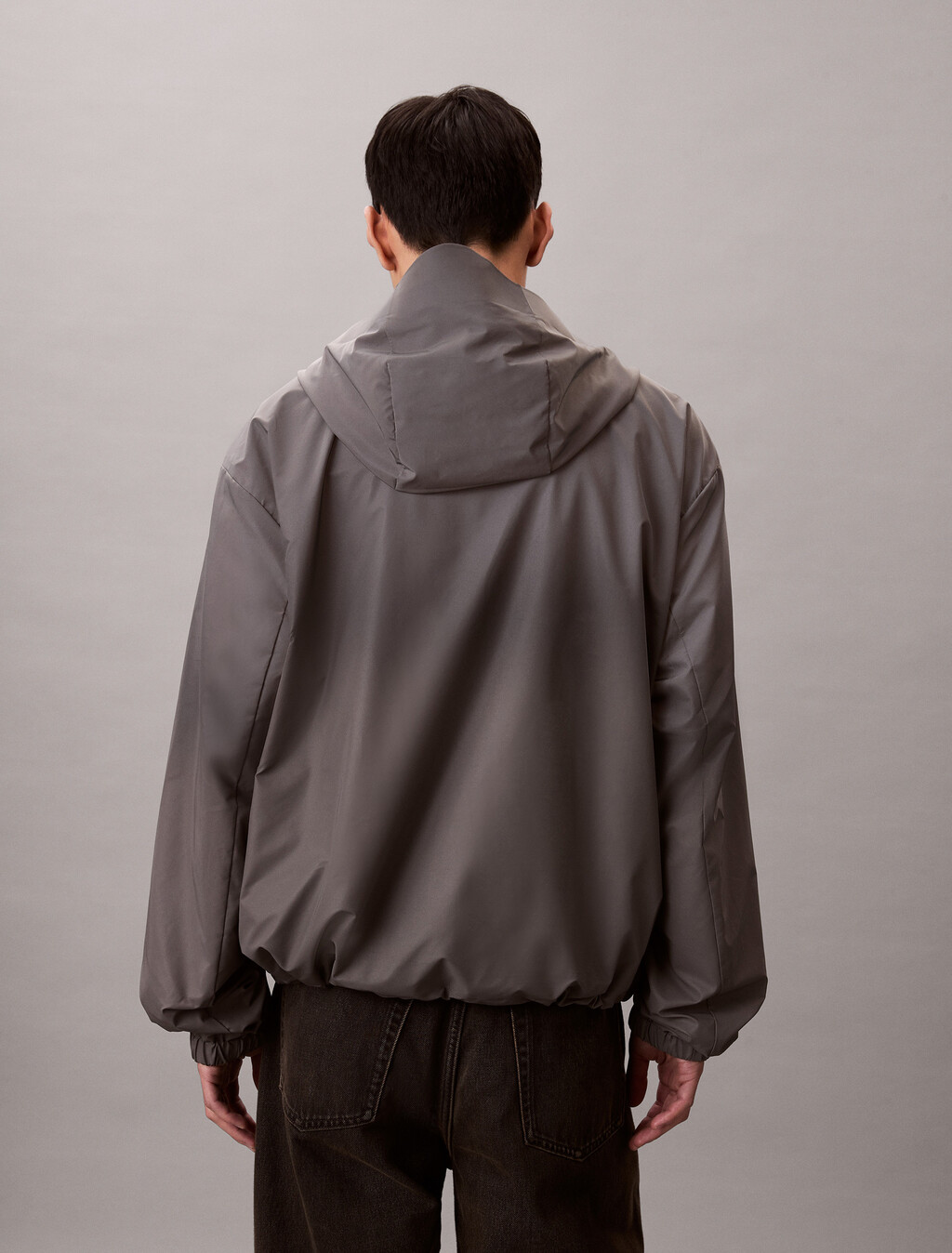 Reflective Ombre Windbreaker Jacket, Silver Ombre, hi-res