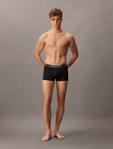 超細纖維彈性低腰平口內褲 3 件套組, BLACK/BLACK/BLACK, hi-res