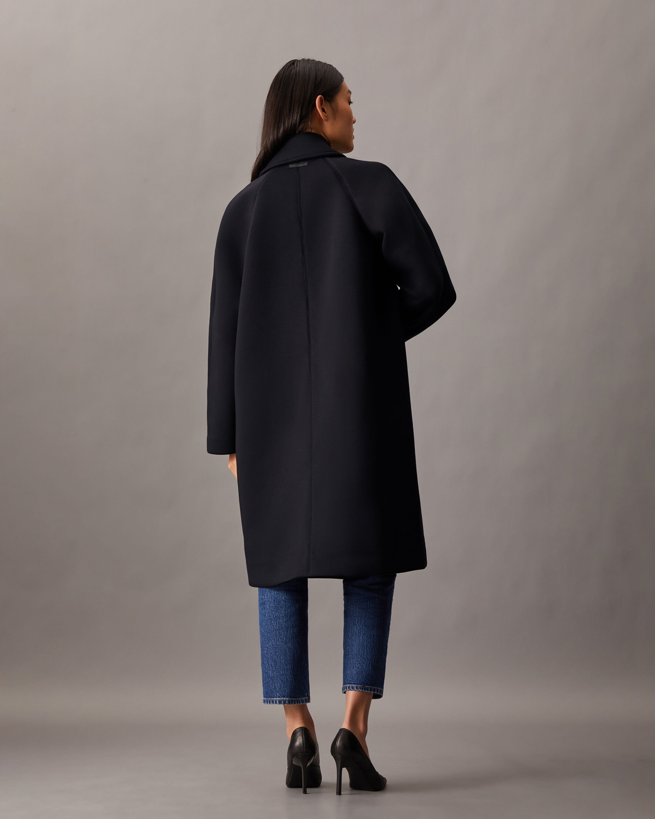 Scuba Cocoon Coat black Calvin Klein Hong Kong