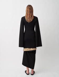 Sully層次中長半身裙, BLACK+ SAND, hi-res