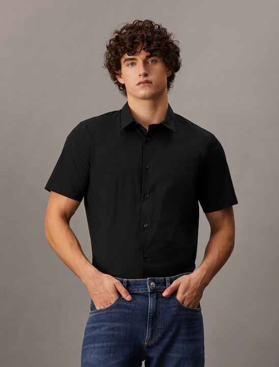 Essentials Monogram Slim Shirt