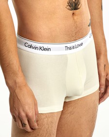 MODERN COTTON THIS IS LOVE TRUNKS, Ivory, hi-res