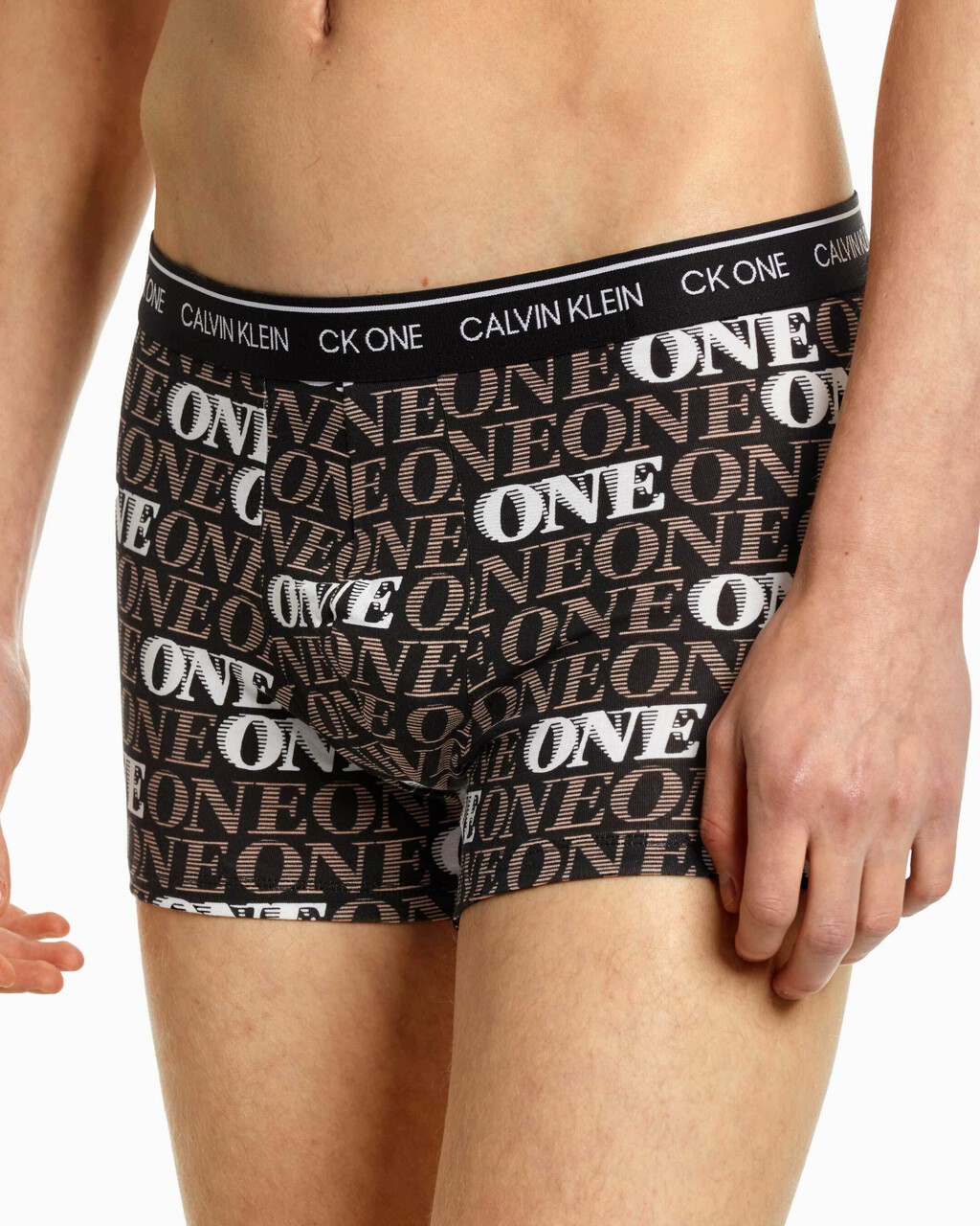 CK ONE COTTON TRUNKS, 10193 FAST ONE PRINT+BLACK, hi-res