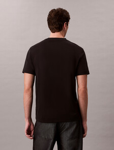 Tonal Monogram Crewneck Tee, Black, hi-res