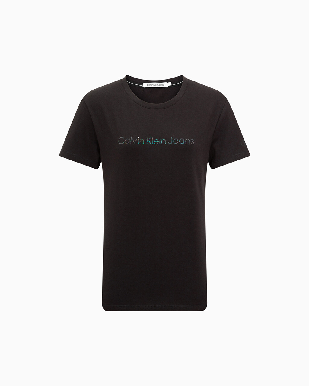 SHRUNKEN INSTITUTIONAL LOGO T 恤, Ck Black, hi-res