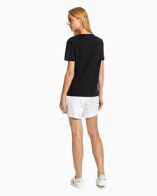 Organic Cotton Monogram Tee, Ck Black, hi-res