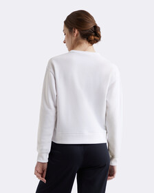 法式設計修身運動衫, BRILLIANT WHITE, hi-res