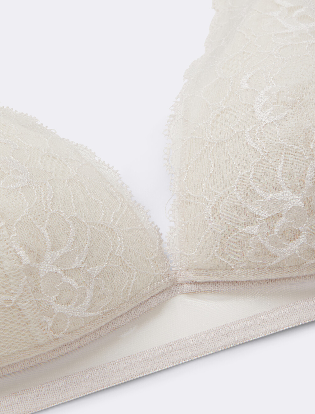Lace Triangle Bra, CRYSTAL GRAY, hi-res